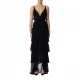 ROCHIE ELISABETTA FRANCHI, Ruffled Layers, Long, Black - ABR4252E2110 ROCHIE ELISABETTA FRANCHI, Ruffled Layers, Long, Black - ABR4252E2110