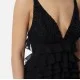 ROCHIE ELISABETTA FRANCHI, Ruffled Layers, Long, Black - ABR4252E2110 ROCHIE ELISABETTA FRANCHI, Ruffled Layers, Long, Black - ABR4252E2110