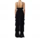 ROCHIE ELISABETTA FRANCHI, Ruffled Layers, Long, Black - ABR4252E2110 ROCHIE ELISABETTA FRANCHI, Ruffled Layers, Long, Black - ABR4252E2110