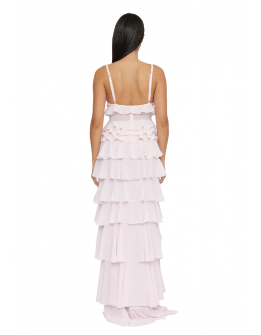 ROCHIE ELISABETTA FRANCHI, Ruffled Layers, Long, Light Pink - ABR4252E2544 ROCHIE ELISABETTA FRANCHI, Ruffled Layers, Long, Light Pink - ABR4252E2544