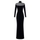 ROCHIE ELISABETTA FRANCHI, Bratari aurii atasate, Catifea, Negru - ABR4257E2110 ROCHIE ELISABETTA FRANCHI, Bratari aurii atasate, Catifea, Negru - ABR4257E2110