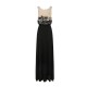 Rochie ELISABETTA FRANCHI, Red Carpet tulle and lurex jersey dress, Negru - ABR4462E2685