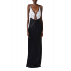 ROCHIE ELISABETTA FRANCHI, 3D Floral, Long, Silk, White Details, Black - ABR5752E2309 ROCHIE ELISABETTA FRANCHI, 3D Floral, Long, Silk, White Details, Black - ABR5752E2309