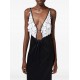 ROCHIE ELISABETTA FRANCHI, 3D Floral, Long, Silk, White Details, Black - ABR5752E2309 ROCHIE ELISABETTA FRANCHI, 3D Floral, Long, Silk, White Details, Black - ABR5752E2309