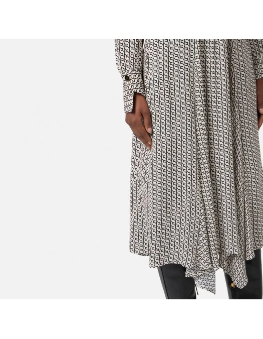 ROCHIE ELISABETTA FRANCHI, Geometric Print, Milk Details, Black - ABS0356E2EF1 ROCHIE ELISABETTA FRANCHI, Geometric Print, Milk Details, Black - ABS0356E2EF1