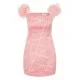 ROCHIE ELISABETTA FRANCHI, Duchesse Satin, Mini, Light Pink - ABS5152E2DJ2 ROCHIE ELISABETTA FRANCHI, Duchesse Satin, Mini, Light Pink - ABS5152E2DJ2