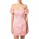 ROCHIE ELISABETTA FRANCHI, Duchesse Satin, Mini, Light Pink - ABS5152E2DJ2 ROCHIE ELISABETTA FRANCHI, Duchesse Satin, Mini, Light Pink - ABS5152E2DJ2