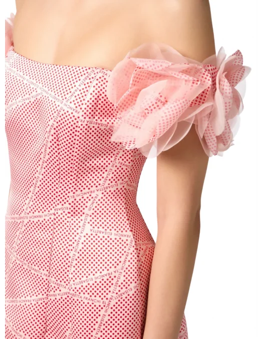 ROCHIE ELISABETTA FRANCHI, Duchesse Satin, Mini, Light Pink - ABS5152E2DJ2 ROCHIE ELISABETTA FRANCHI, Duchesse Satin, Mini, Light Pink - ABS5152E2DJ2