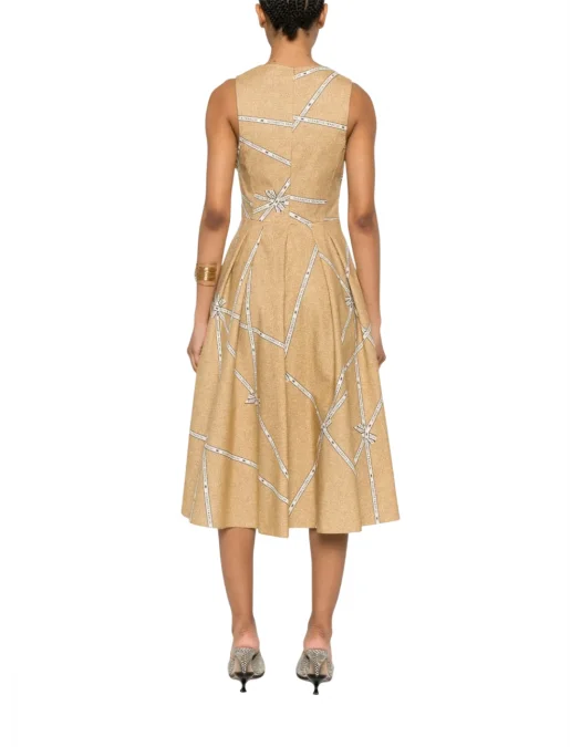 ROCHIE ELISABETTA FRANCHI, Pattterned, Midi, Sesame Beige - ABS5252E2BE1 ROCHIE ELISABETTA FRANCHI, Pattterned, Midi, Sesame Beige - ABS5252E2BE1