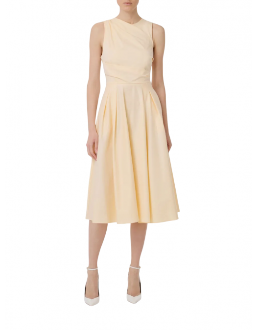 ROCHIE ELISABETTA FRANCHI, Draped Midi, Pastel Yellow - ABT5252E2DC7 ROCHIE ELISABETTA FRANCHI, Draped Midi, Pastel Yellow - ABT5252E2DC7