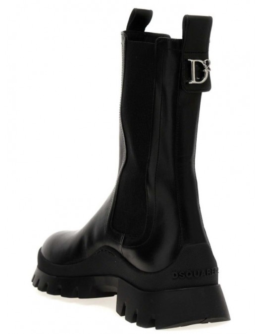 Ghete Dsquared2, ANKLE Boots, Black - ABW0183015000012124