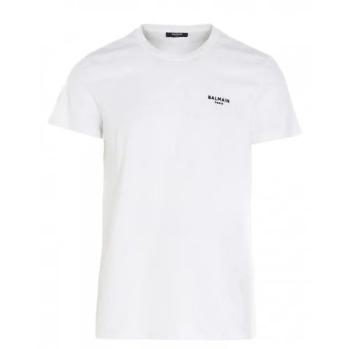 TRICOU BALMAIN, Black Little Logo, Alb