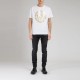 Tricou Balmain, Imprimeu Coin Foil, White - AH1EG000BC05GAD