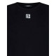 Tricou BALMAIN, Logo Double Print, Negru - AH1EG010BC03EEQ Tricou BALMAIN, Logo Double Print, Negru - AH1EG010BC03EEQ