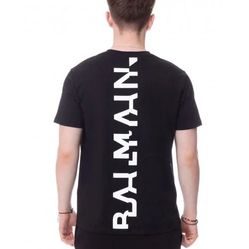 Tricou BALMAIN, Logo Double Print, Negru