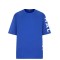 Tricou BALMAIN, Blue Oversized, Logo Atasat