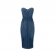 ROCHIE ELISABETTA FRANCHI, Midi,Denim Diva, Sculpted Fit, Blue - AJ44D56E2104 ROCHIE ELISABETTA FRANCHI, Midi,Denim Diva, Sculpted Fit, Blue - AJ44D56E2104
