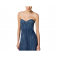 ROCHIE ELISABETTA FRANCHI, Midi,Denim Diva, Sculpted Fit, Blue - AJ44D56E2104 ROCHIE ELISABETTA FRANCHI, Midi,Denim Diva, Sculpted Fit, Blue - AJ44D56E2104