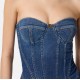 ROCHIE ELISABETTA FRANCHI, Midi,Denim Diva, Sculpted Fit, Blue - AJ44D56E2104 ROCHIE ELISABETTA FRANCHI, Midi,Denim Diva, Sculpted Fit, Blue - AJ44D56E2104