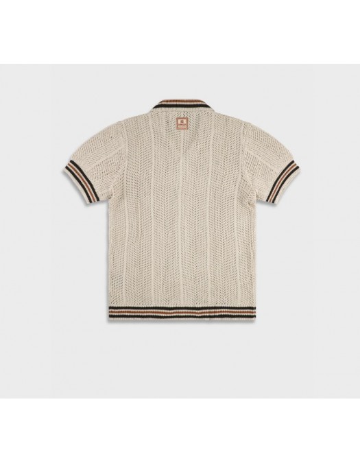 Camasa AINKER, Mocha Knit Button Shirt - AKBS802282