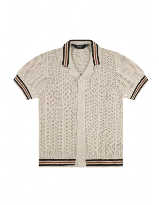 Camasa AINKER, Mocha Knit Button Shirt - AKBS802282