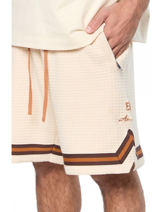 Pantaloni scurti AINKER, Waffle Short, Cream - AKKSP821282