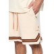 Pantaloni scurti AINKER, Waffle Short, Cream - AKKSP821282