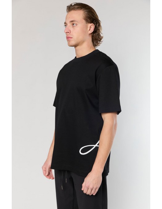 Tricou AINKER, Mercerized 723 Black T-Shirt - AKMTS723100