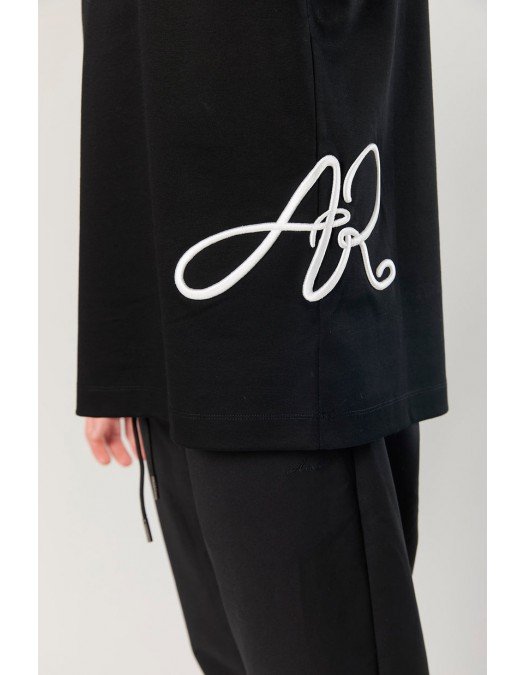 Tricou AINKER, Mercerized 723 Black T-Shirt - AKMTS723100