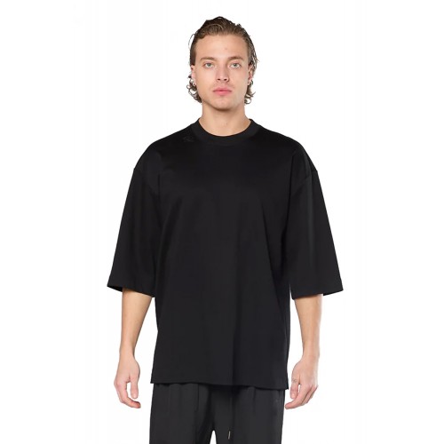 Tricou AINKER, Mercerized 734, Oversized, Negru