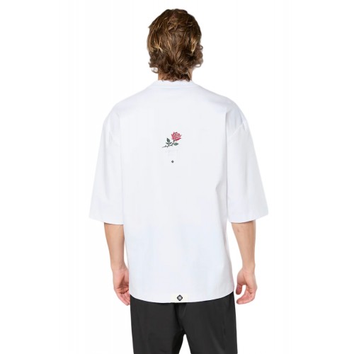 Tricou AINKER, Mercerized 734, Oversized, Alb