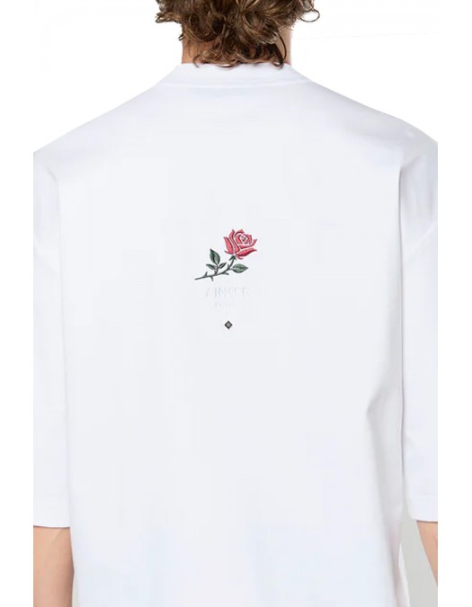 Tricou AINKER, Mercerized 734, Oversized, Alb - AKOMTS734140