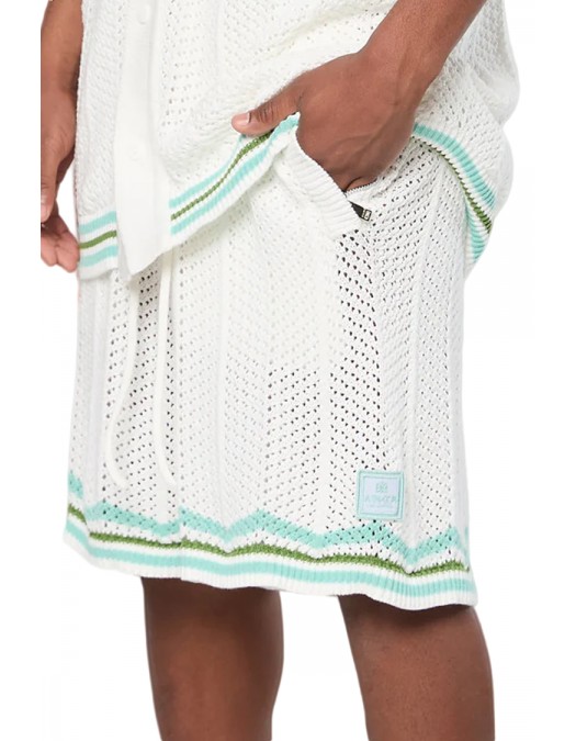 Pantaloni scurti AINKER, Bumbac, Alb - AKSP802140