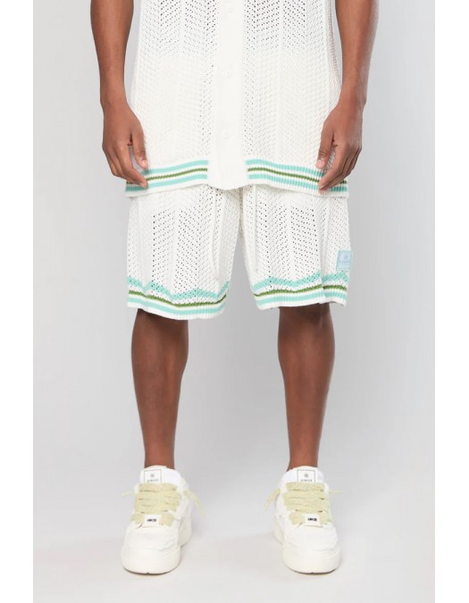 Pantaloni scurti AINKER, Bumbac, Alb - AKSP802140