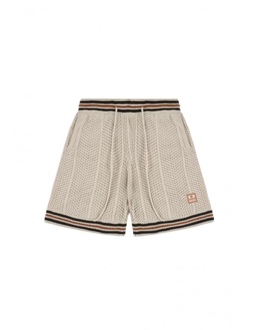 Pantaloni scurti AINKER, Bumbac, Beige - AKSP802282