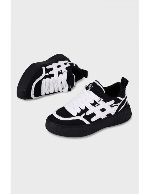 Sneakers AINKER, Star Line Canvas, Negru - AKSTL126102C