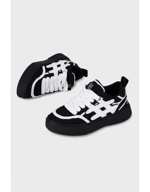 Sneakers AINKER, Star Line Canvas, Negru - AKSTL126102C