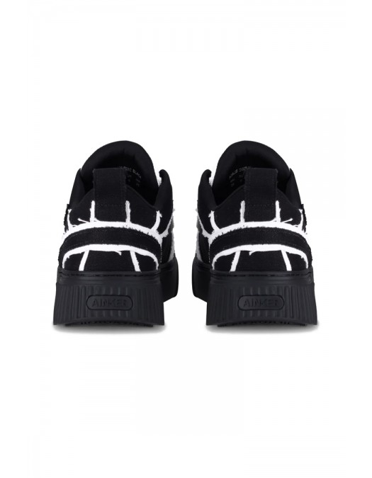 Sneakers AINKER, Star Line Canvas, Negru - AKSTL126102C