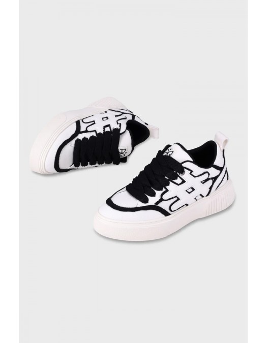 Sneakers AINKER, Star Line Canvas, Alb - AKSTL126141C