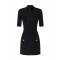 Rochie ELISABETTA FRANCHI, Mini dress in knit fabric with jewel buttons