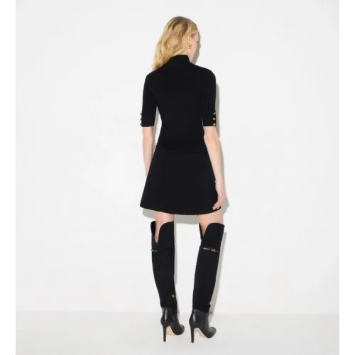 Rochie ELISABETTA FRANCHI, Mini dress in knit fabric with jewel buttons
