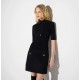 Rochie ELISABETTA FRANCHI, Mini dress in knit fabric with jewel buttons - AM04S66E2110
