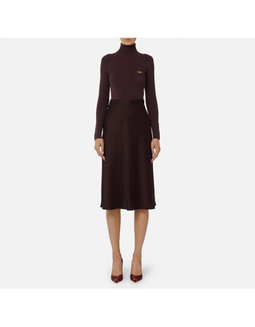 ROCHIE ELISABETTA FRANCHI, Duo, Bumbac si Matase, Merlot - AM06B56E2EA4 ROCHIE ELISABETTA FRANCHI, Duo, Bumbac si Matase, Merlot - AM06B56E2EA4