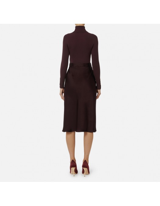 ROCHIE ELISABETTA FRANCHI, Duo, Bumbac si Matase, Merlot - AM06B56E2EA4 ROCHIE ELISABETTA FRANCHI, Duo, Bumbac si Matase, Merlot - AM06B56E2EA4