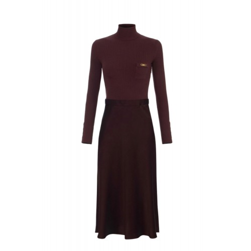 ROCHIE ELISABETTA FRANCHI, Duo, Bumbac si Matase, Merlot ROCHIE ELISABETTA FRANCHI, Duo, Bumbac si Matase, Merlot