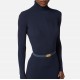 Rochie ELISABETTA FRANCHI,Dress in ribbed knit fabric with belt, Bleumarin - AM07B56E2EA8 Rochie ELISABETTA FRANCHI,Dress in ribbed knit fabric with belt, Bleumarin - AM07B56E2EA8