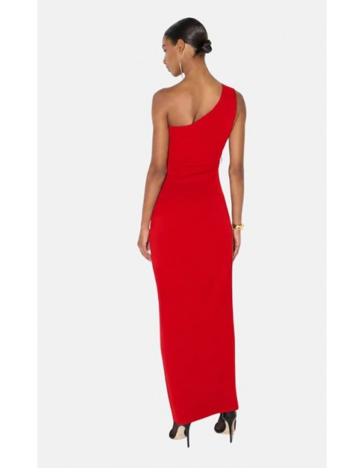 Rochie ELISABETTA FRANCHI, Women's red passion RED CARPET long one-shoulder - AM07B66E2CG5
