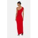 Rochie ELISABETTA FRANCHI, Women's red passion RED CARPET long one-shoulder - AM07B66E2CG5
