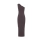 Rochie ELISABETTA FRANCHI, Red Carpet knit dress with zip,Dark Chocolate - AM07B66E2EV9