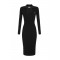 Rochie ELISABETTA FRANCHI, Knit dress with openwork embroideries